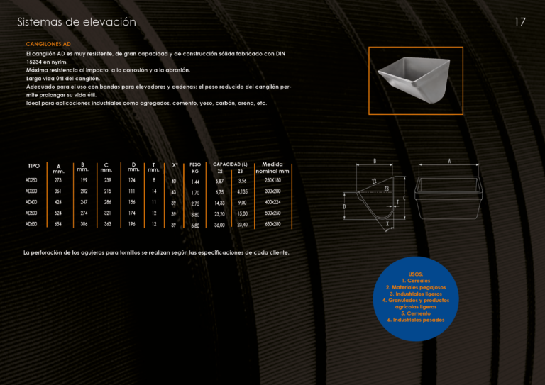 Catalogo cangilones17